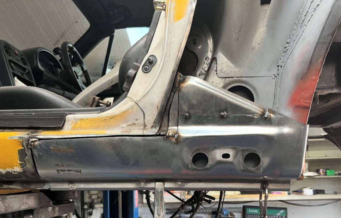 Automotive garage workshop detail