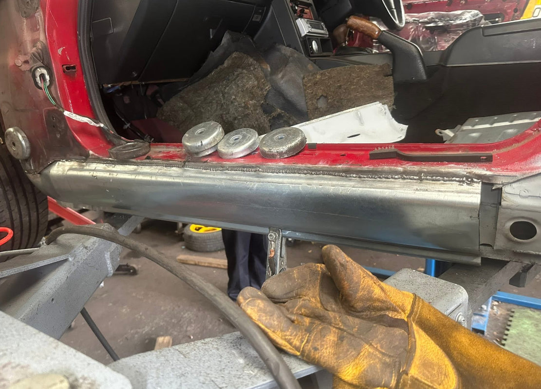 Automotive garage workshop detail